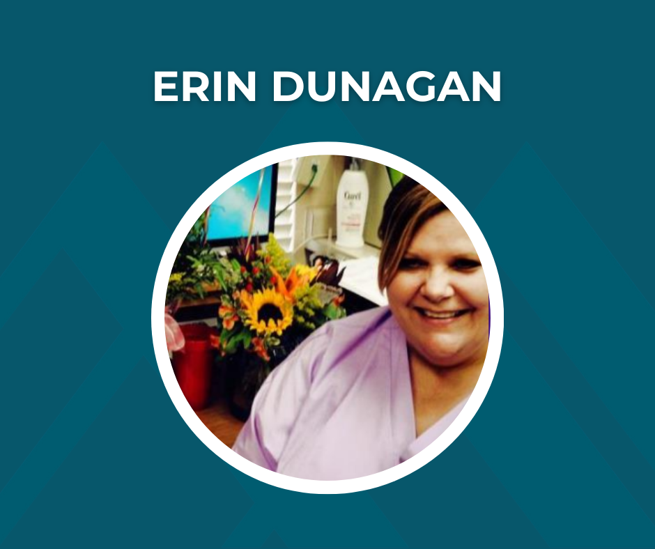 Picture of Erin Dunagan with text "Erin Dunagan"