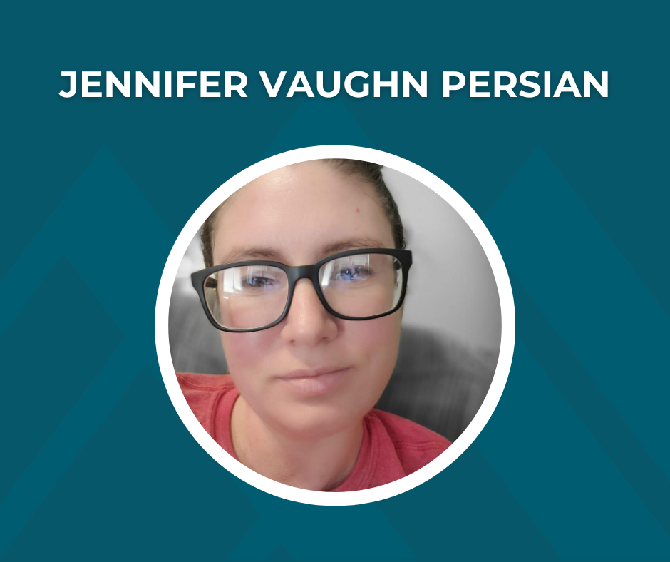 Picture of Jennifer Vaughn Persian with text "Jennifer Vaughn Persian"