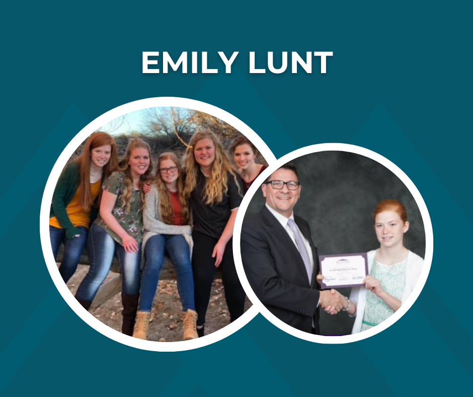 Emily Lunt in pictures with text "Emily Lunt"